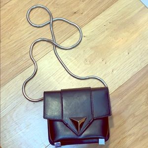 Giuseppe Zanotti Black leather shoulder bag